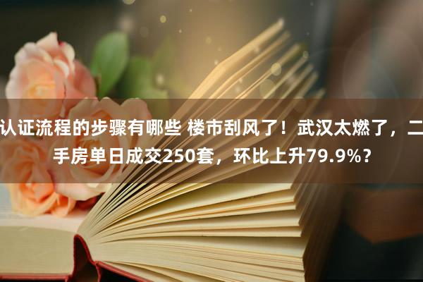 认证流程的步骤有哪些 楼市刮风了！武汉太燃了，二手房单日成交250套，环比上升79.9%？