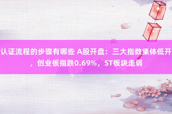 认证流程的步骤有哪些 A股开盘：三大指数集体低开，创业板指跌0.69%，ST板块走弱